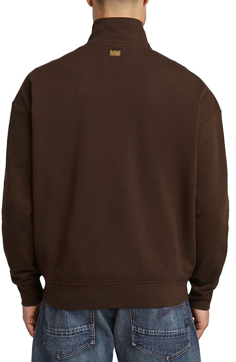 G-STAR Rovic Zip-Up Sweatshirt, Alternate, color, Deep Brown