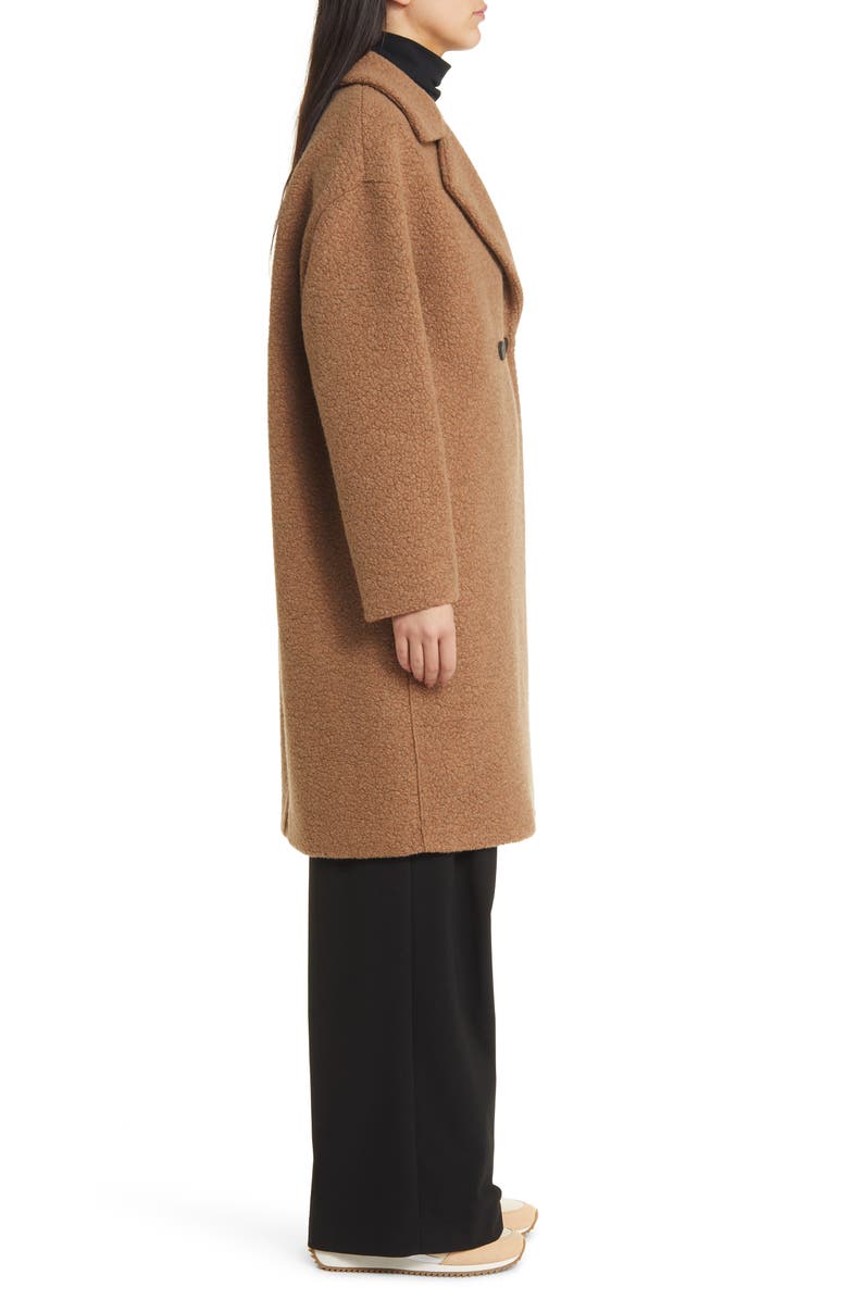 Harris Wharf London Double Breasted Wool Blend Teddy Coat, Alternate, color, 