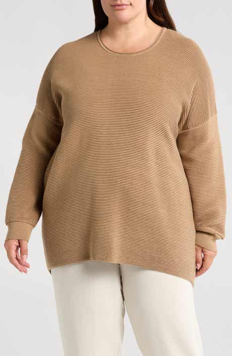 Eileen Fisher Ottoman Stitch Tunic Sweater