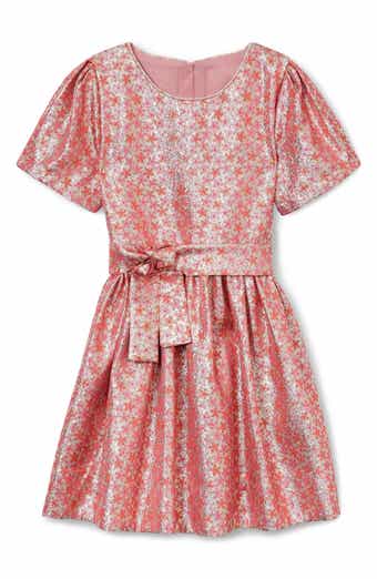 Reiss Kids' Leomie Metallic Party Dress