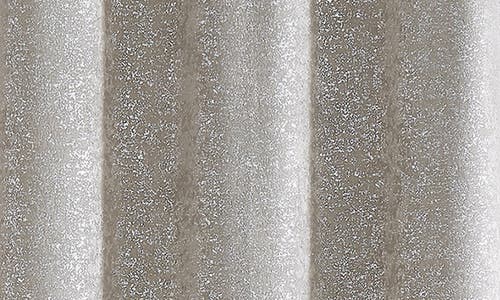 Dainty Home Artistic Set Of 2 Metallic Textured Thermal Insulated Blackout Curtain Panels In Gray