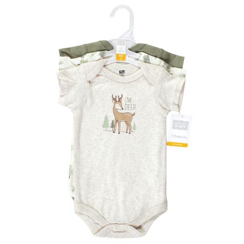 Hudson Baby Soft Cotton Bodysuit Triple Pack