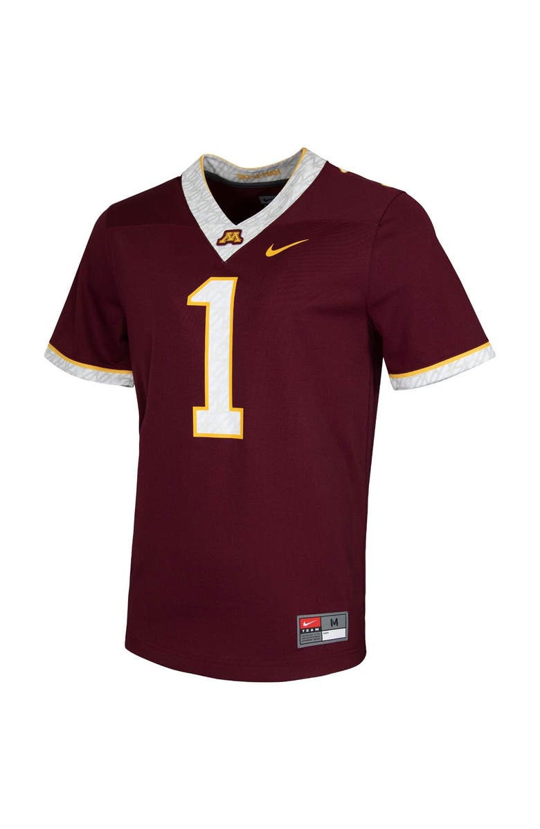 Nike Men's Nike #1 Maroon Minnesota Golden Gophers Untouchable Game Jersey, Alternate, color, Maroon