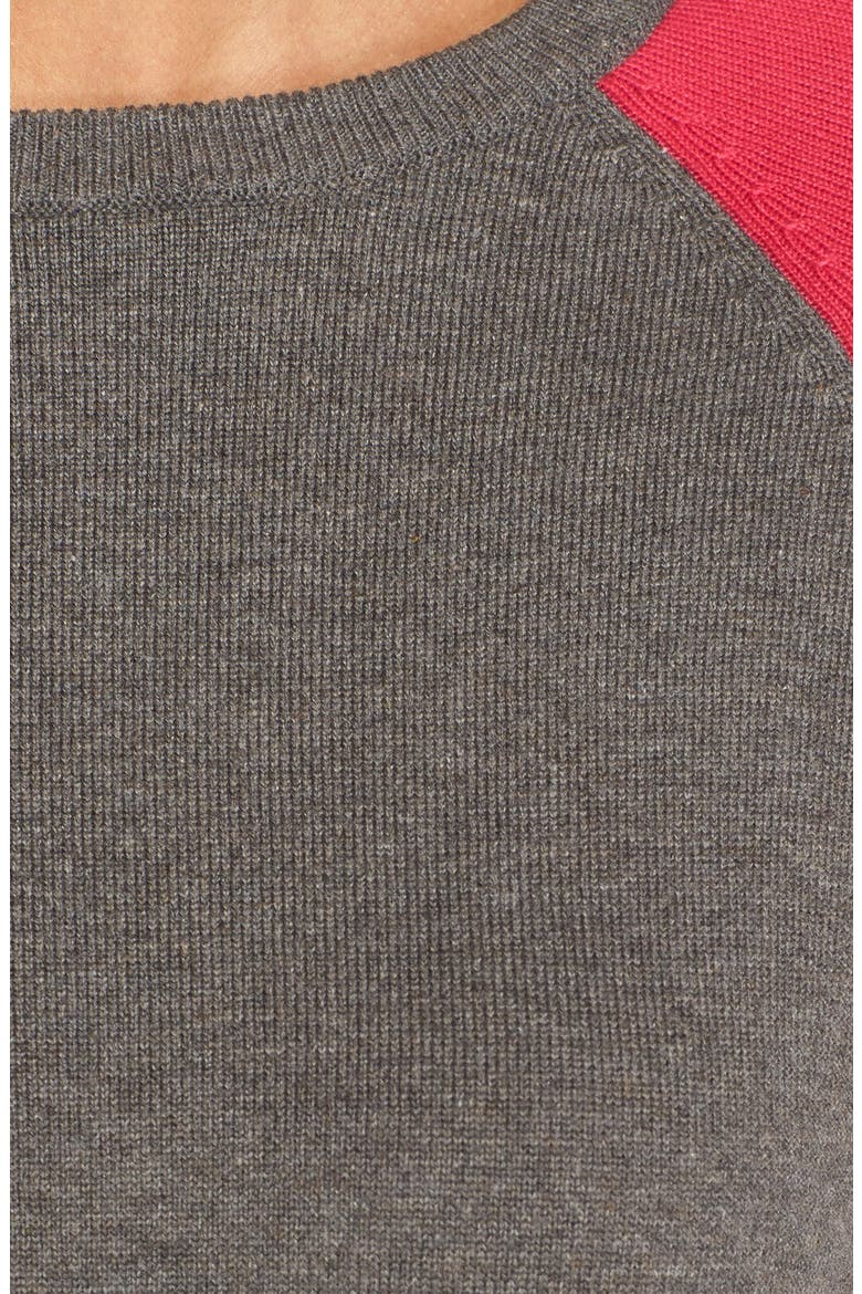 Colorblock A-Line Sweater Dress, Alternate, color, PINK