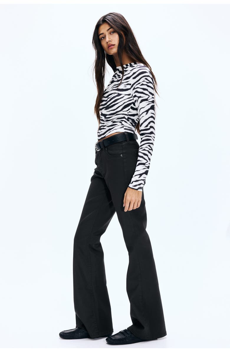 H&M Flared Low Jeans, Alternate, color, 