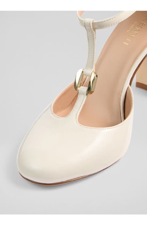 Lk Bennett Almina T-strap Pump In White