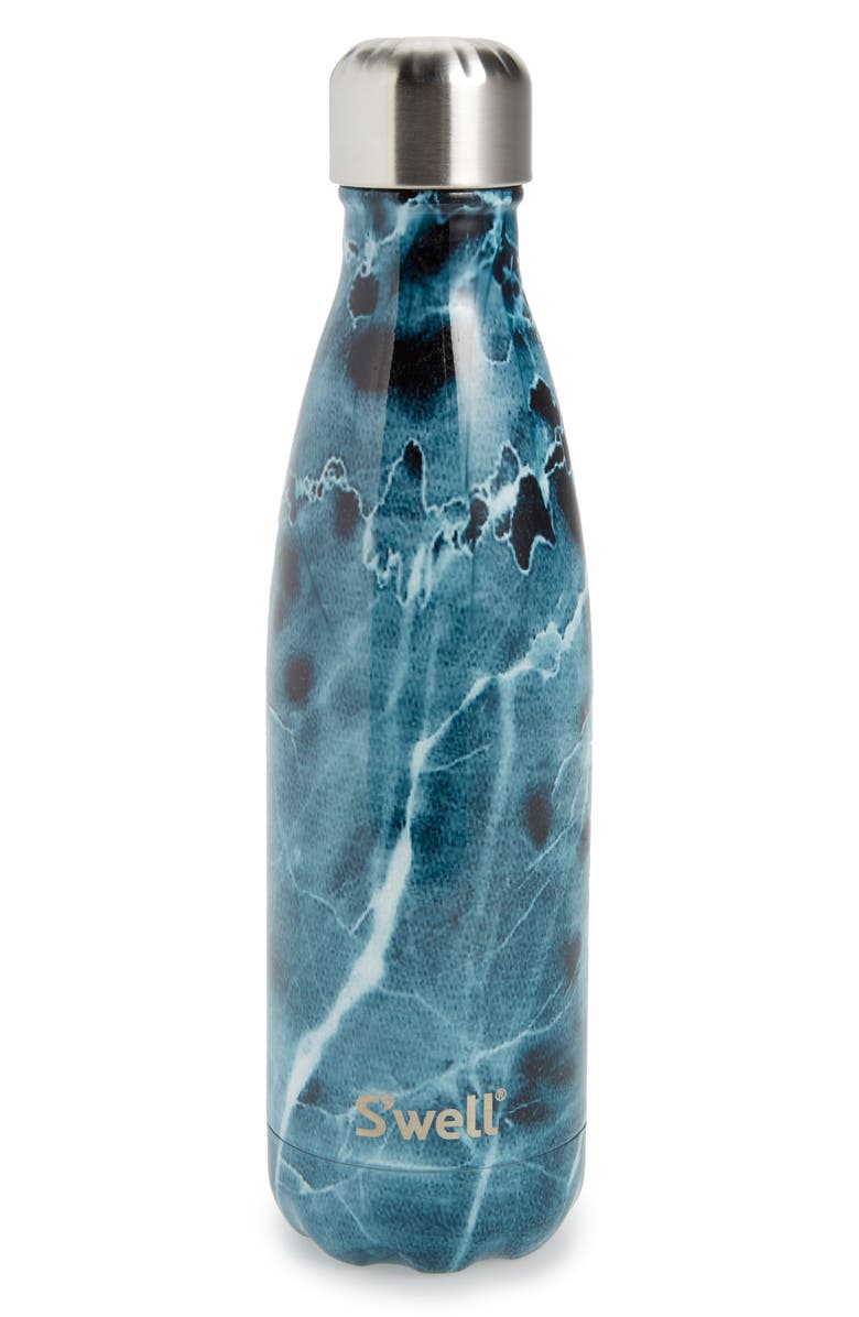 S'well Elements Collection - Blue Marble Stainless Steel Water Bottle, Main, color,