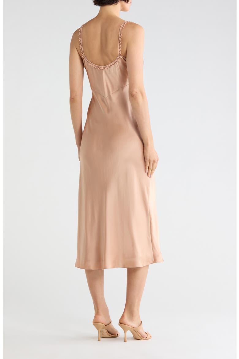 Rosabella Silk Dress, Alternate, color, SOFT BEIGE