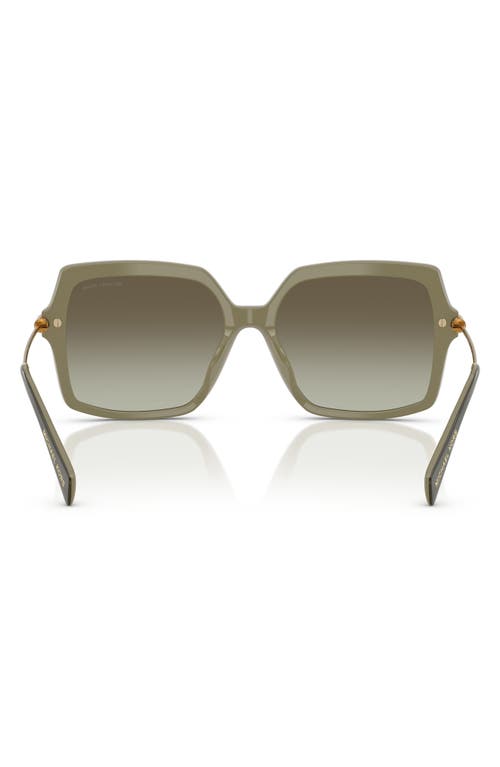 Michael Kors Womens Mk2247u Square-frame Acetate Sunglasses Green In Green