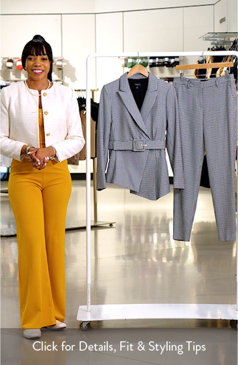 Houndstooth Belted Jumpsuit, sales video thumbnail