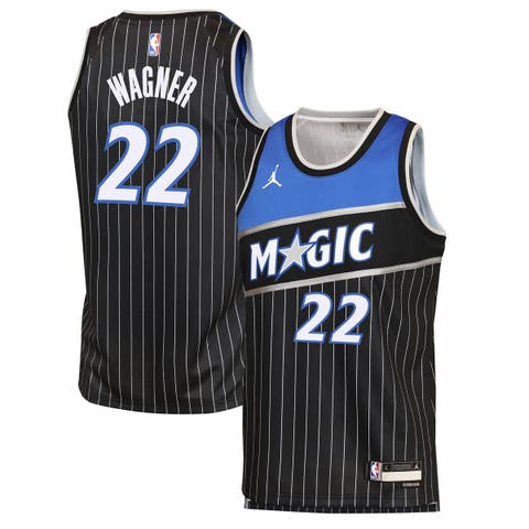 Youth Jordan Brand Franz Wagner Black Orlando Magic Swingman Jersey - Statement Edition