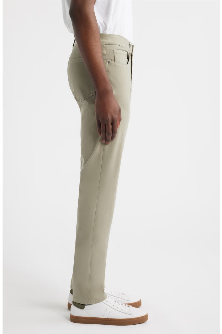 L'Homme Slim Fit Five-Pocket Twill Pants, Alternate, color, MINTLEAF