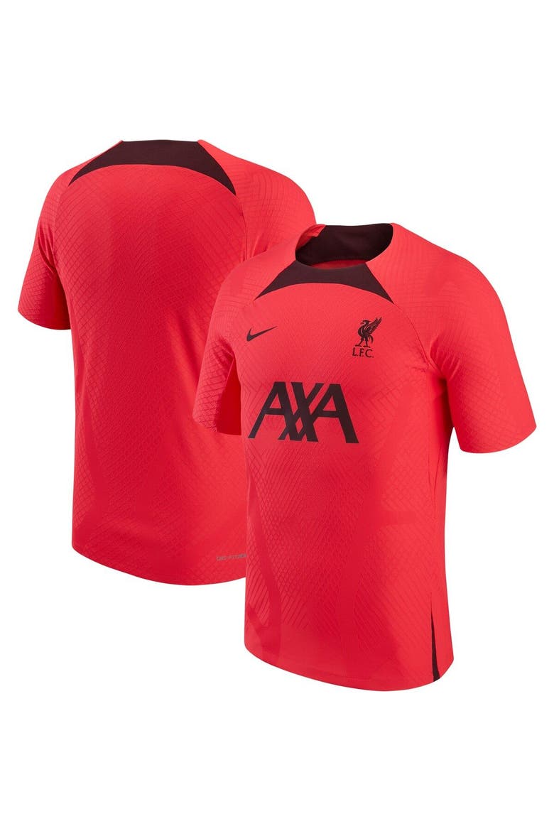 Men's Nike Red Liverpool Advance Strike Raglan Performance Top, Main, color, Red