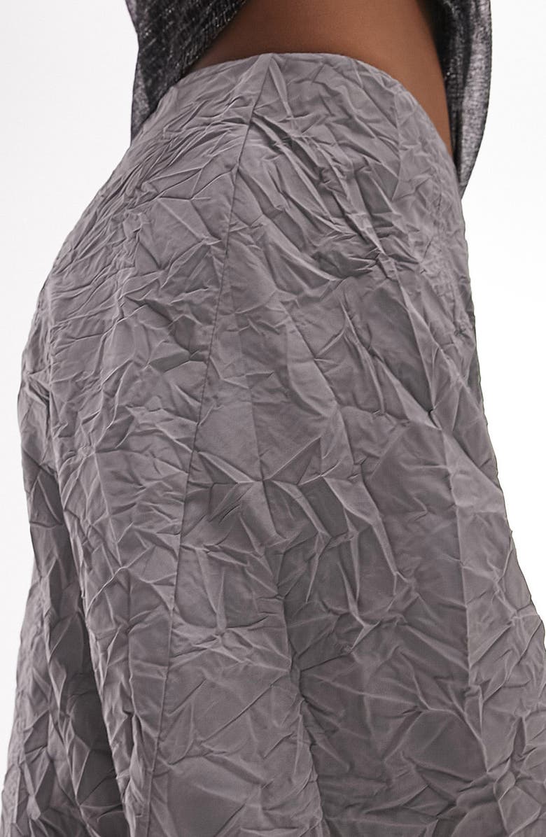 Topshop Crinkle A-Line Maxi Skirt, Alternate, color, 