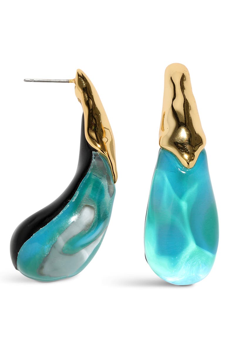 Alexis Bittar Liquid Lucite<sup>®</sup> Arched Large Drop Earrings, Alternate, color, 