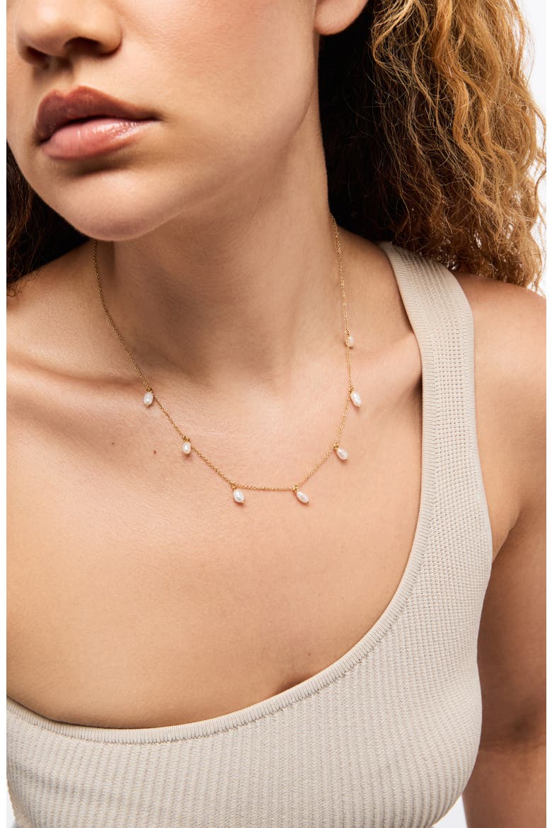 Loki Charm Necklace, Alternate, color, GOLD / WHITE