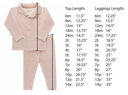 Ely's & Co. Velour Stripe Collection In Pink