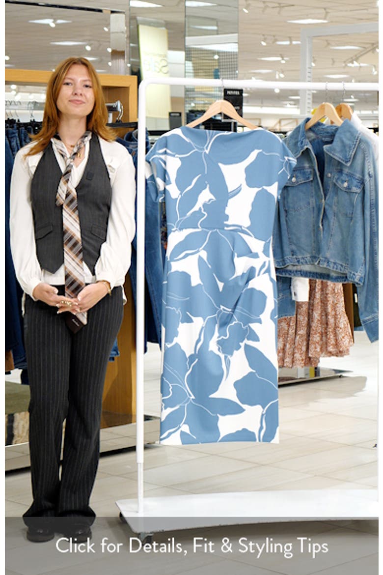 Floral Print Sheath Dress video