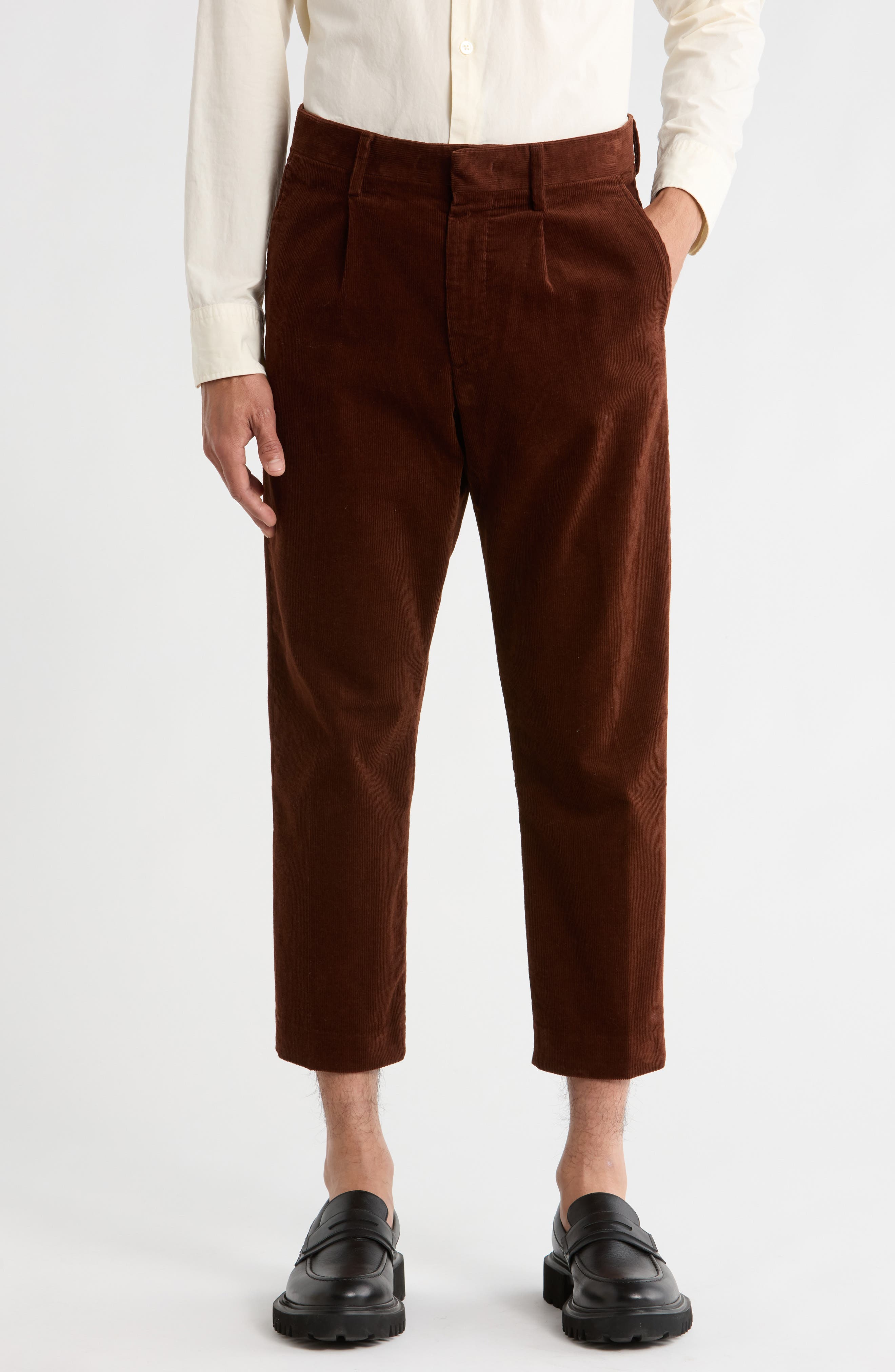 NN07 Bill 1726 Crop Corduroy Pants
