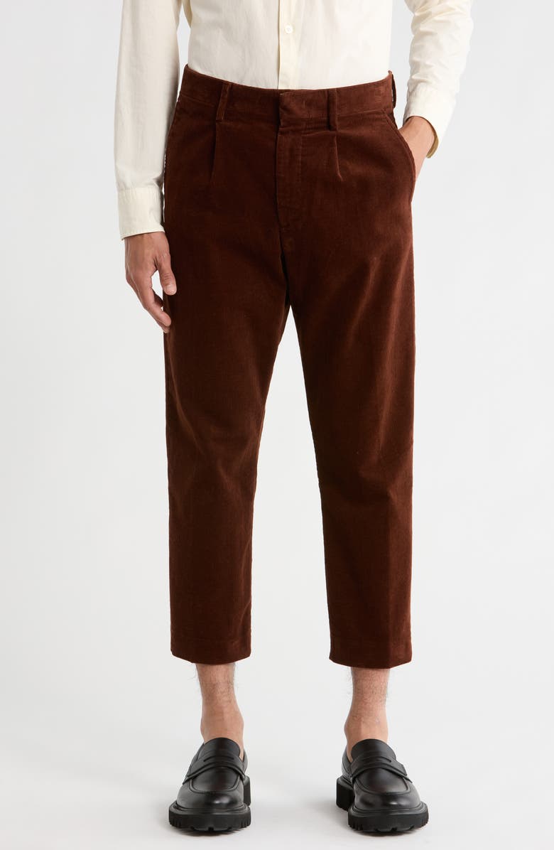NN07 Bill 1726 Crop Corduroy Pants, Main, color, Mahogany