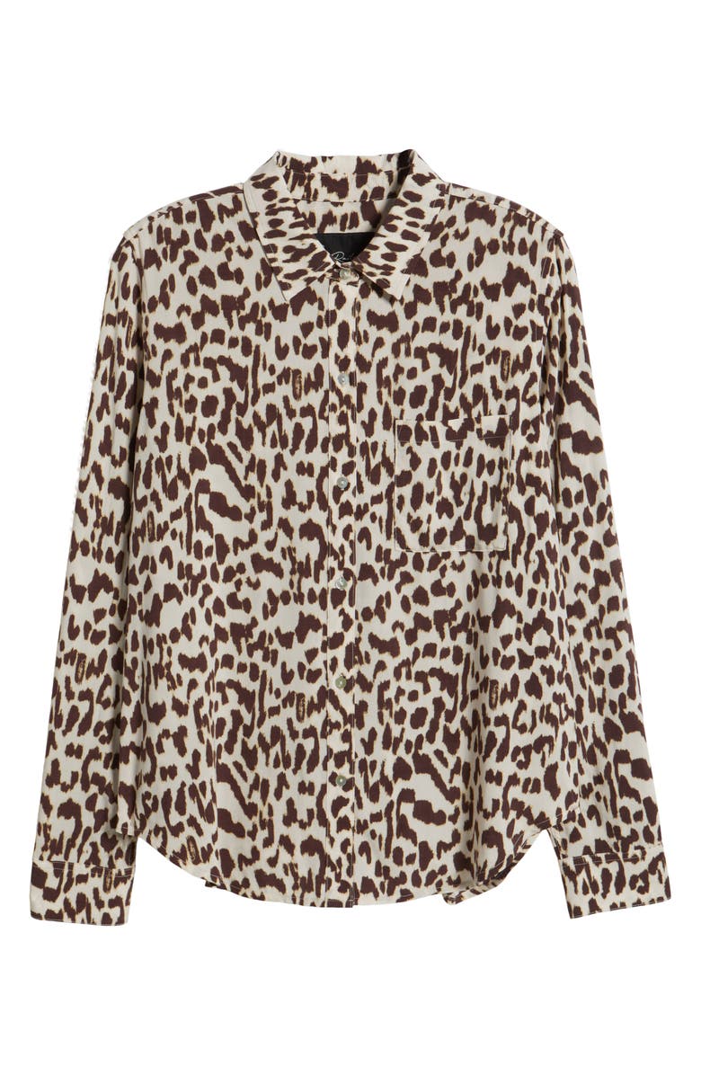 Rails Josephine Jaguar Print Button-Up Shirt, Alternate, color, Jaguar