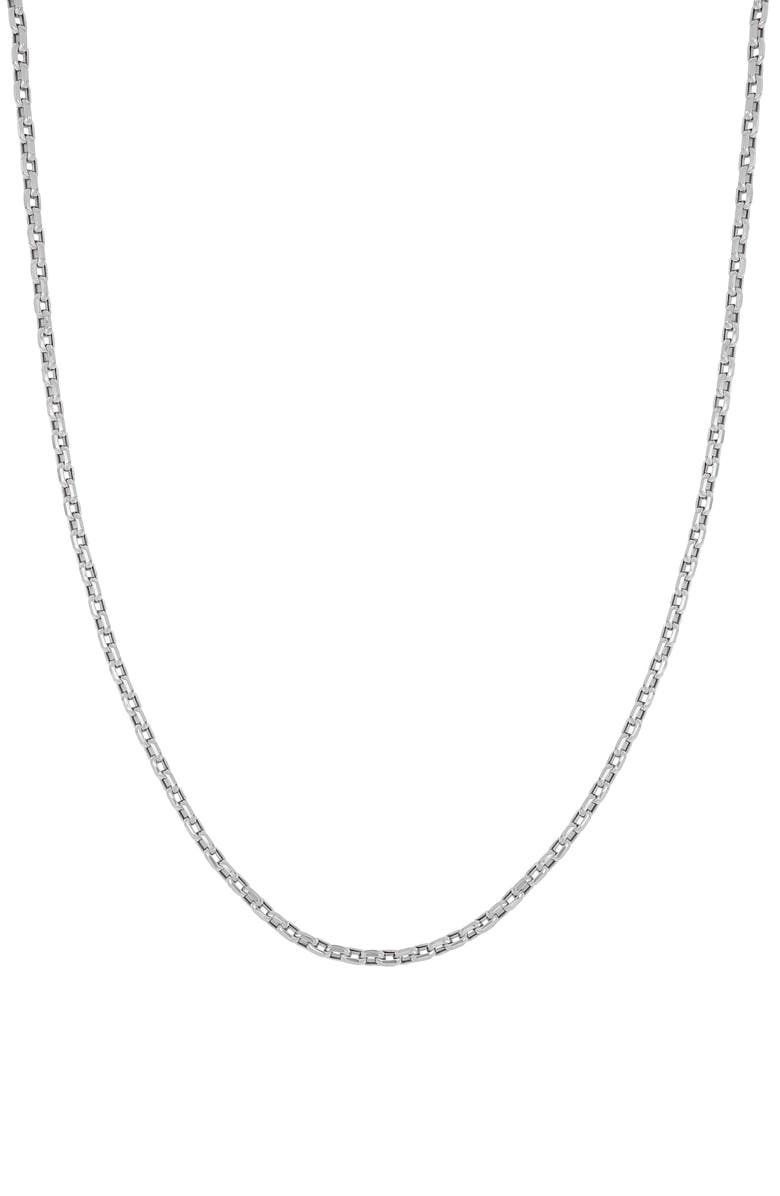 Bony Levy Men's 14K Gold Rolo Chain Bracelet, Main, color, 14K White Gold