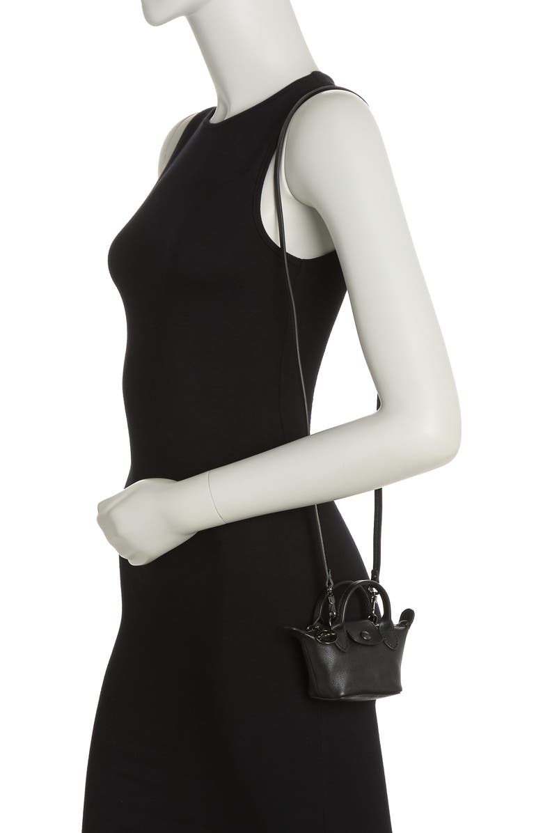 Longchamp Le Pliage Cuir Nano Crossbody Bag, Alternate, color,