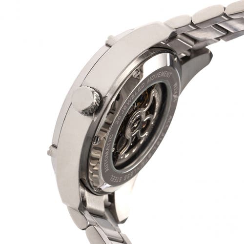 Heritor Automatic Daniels Semi-skeleton Leather-band Watch In Metallic