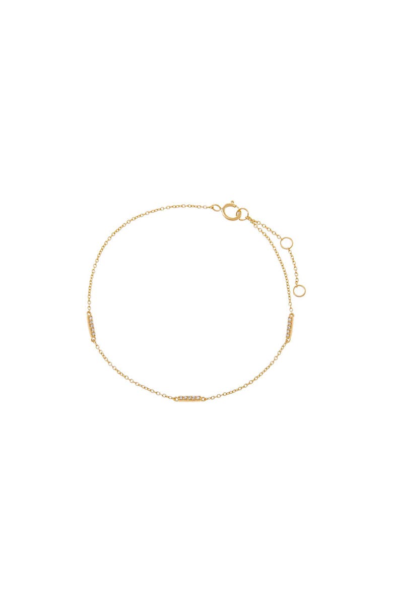 BY ADINA EDEN Diamond Pave Multi Bar Bracelet 14K, Main, color, 