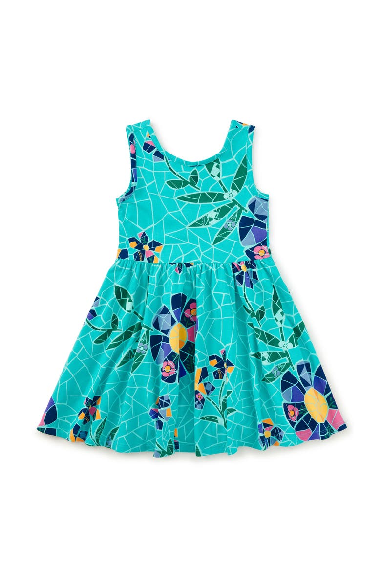 Sleeveless Ballet Dress, Main, color, Mosaic Floral