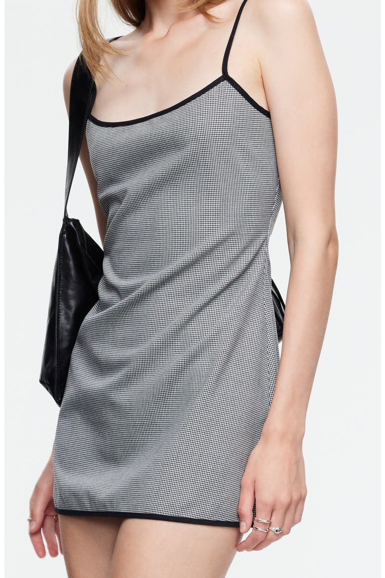 Voyage Houndstooth Minidress, Alternate, color, NOIR GINGHAM