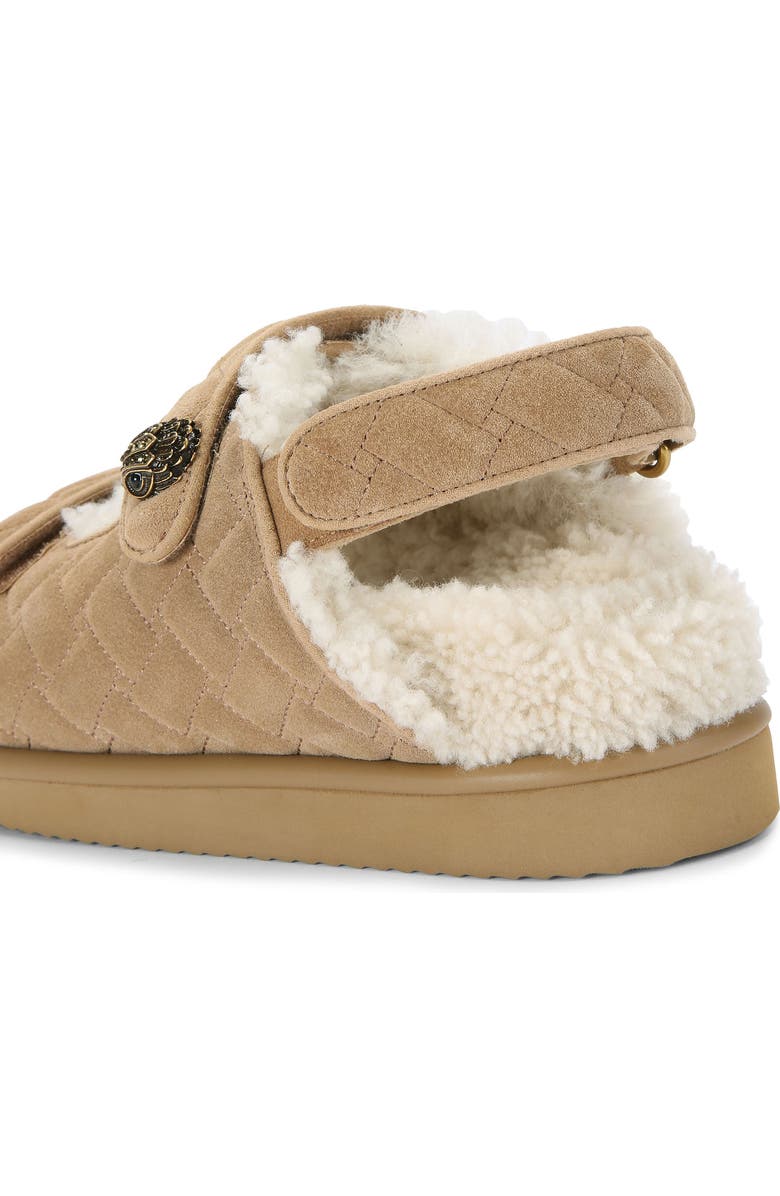 Kurt Geiger London Orson Genuine Shearling Slingback Sandal, Alternate, color, Dark Beige