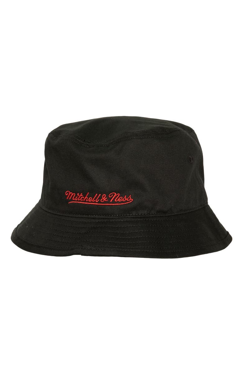 Mitchell & Ness Men's Mitchell & Ness Black Chicago Bulls 20th Anniversary Bucket Hat, Alternate, color, 