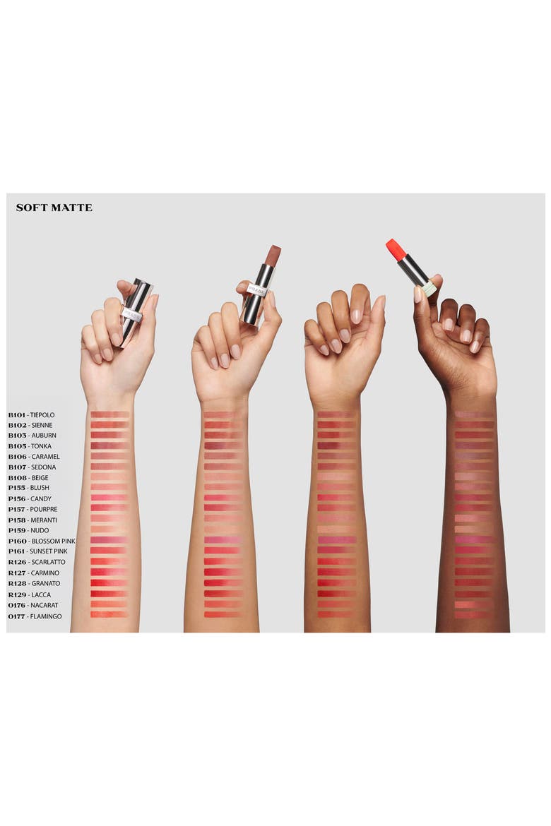Monochrome Soft Matte Refillable Lipstick, Alternate, color, P157 POURPRE - Bright pink
