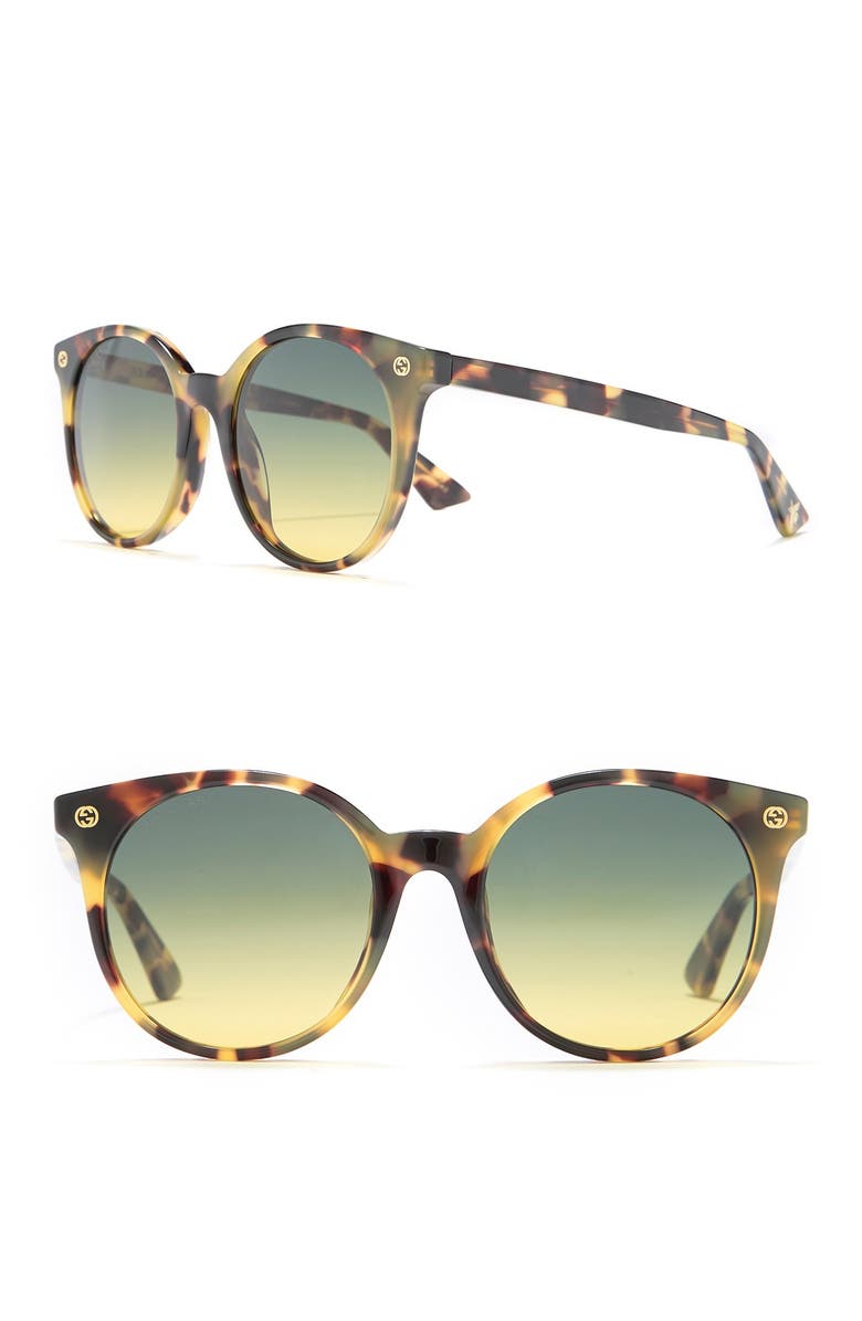 Gucci 52mm Round Sunglasses, Main, color,