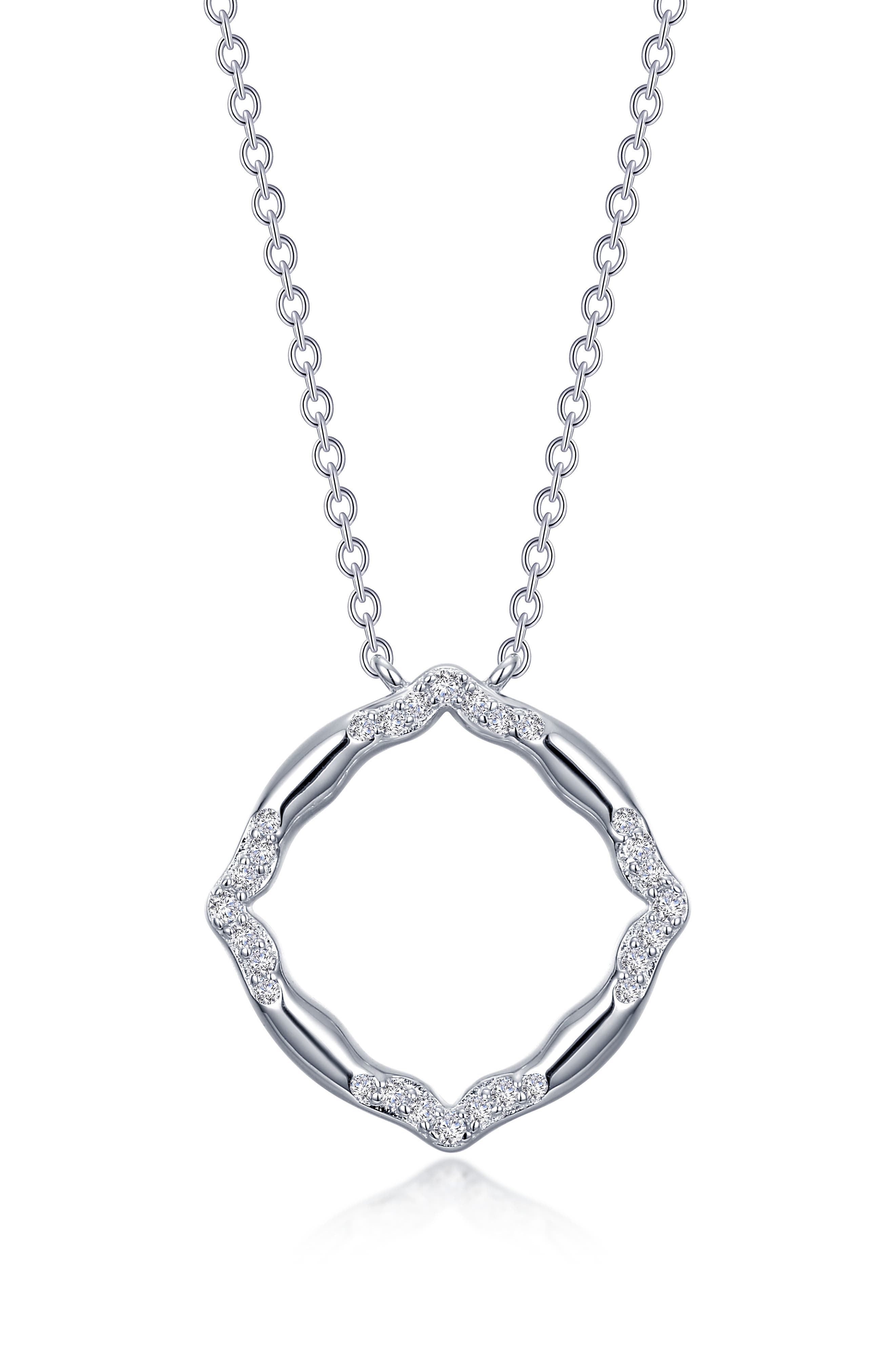 Lafonn Simulated Diamond Geometric Pendant Necklace