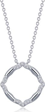 Lafonn Simulated Diamond Geometric Pendant Necklace