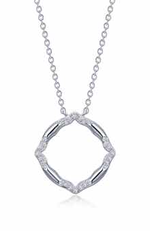 Lafonn Simulated Diamond Geometric Pendant Necklace