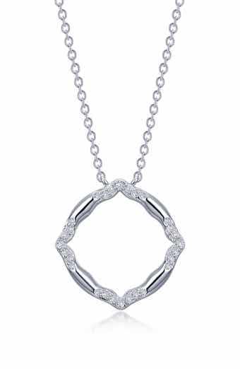 Lafonn Simulated Diamond Geometric Pendant Necklace