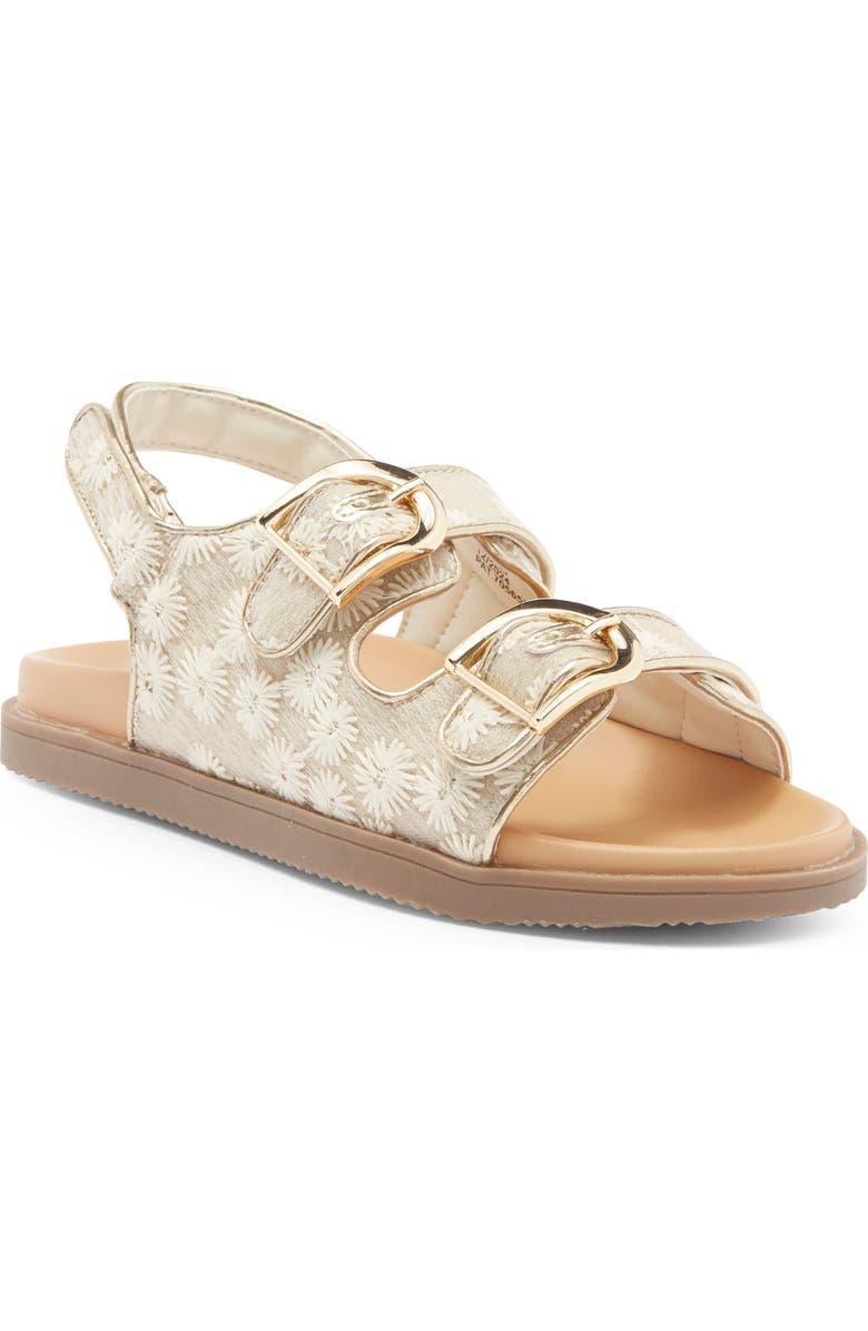 DV by Dolce Vita Kids' Allaine Woven Sandal, Main, color, Gold