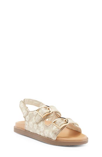 Dolce Vita Dv By  Kids' Allaine Woven Sandal In Gold