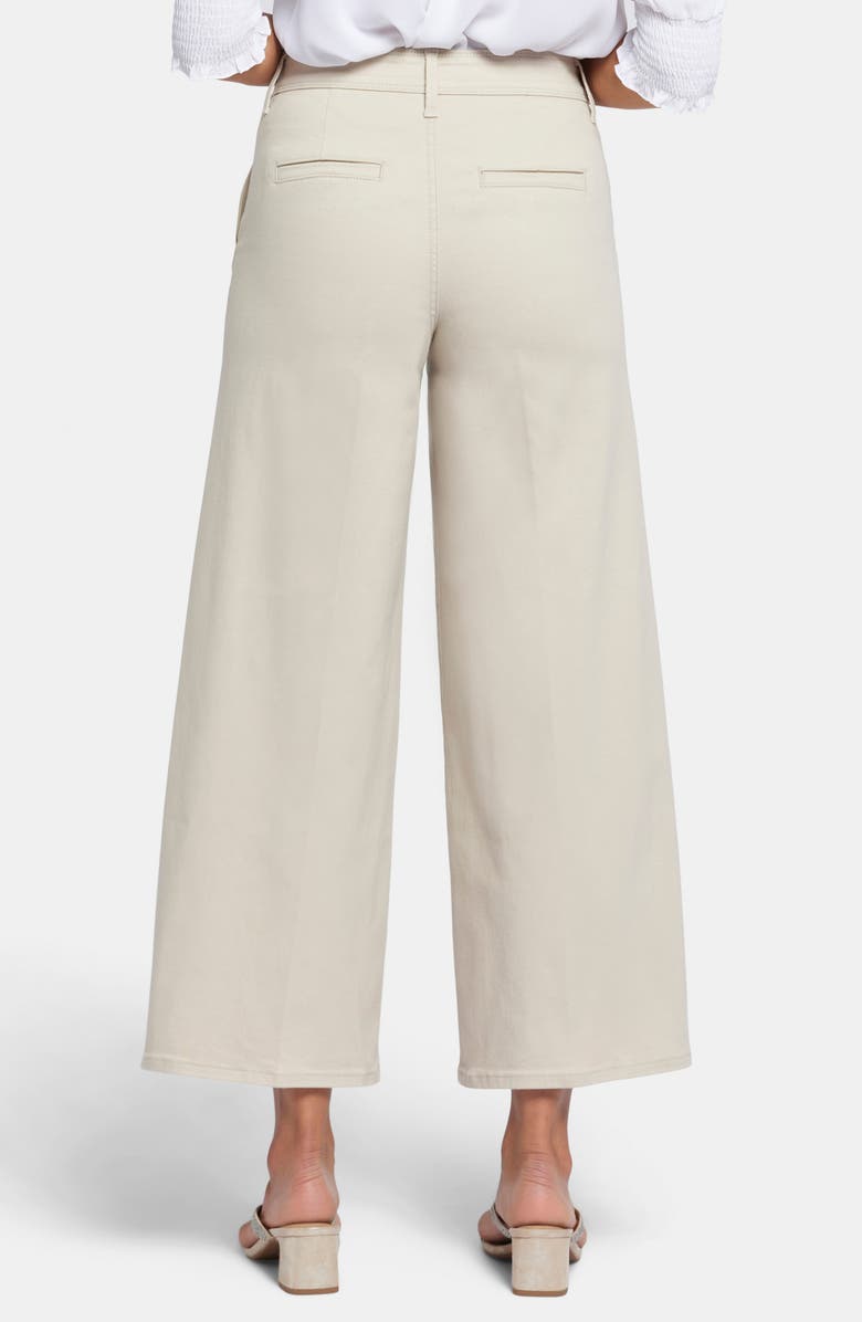 NYDJ Mona High Waist Ankle Wide Leg Trouser Jeans, Alternate, color, Feather