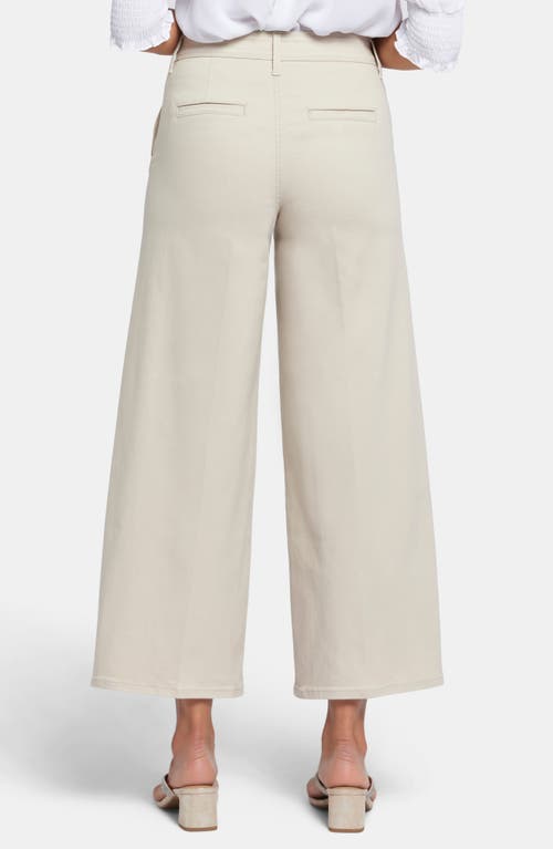 Nydj Mona High Rise Wide Leg Trouser Ankle Jeans In Boardwalk In Neutral