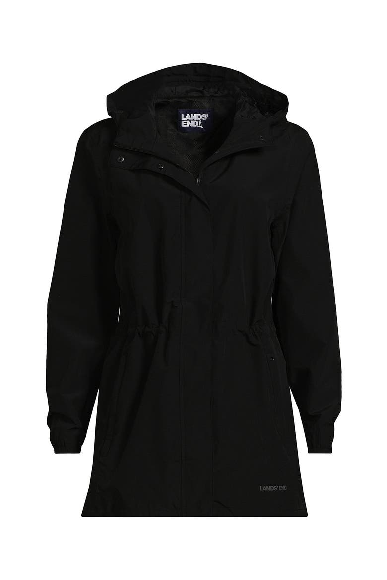 Squall Packable Waterproof Raincoat, Alternate, color, Black