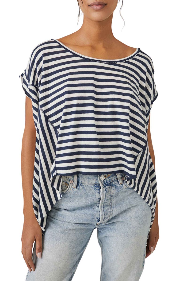 Free People Angel Stripe T-Shirt, Main, color, 