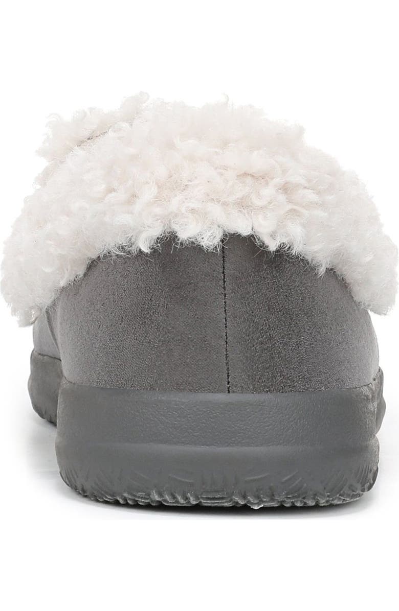 Vionic Claribel Faux Shearling Lined Slipper, Alternate, color, Steel Grey