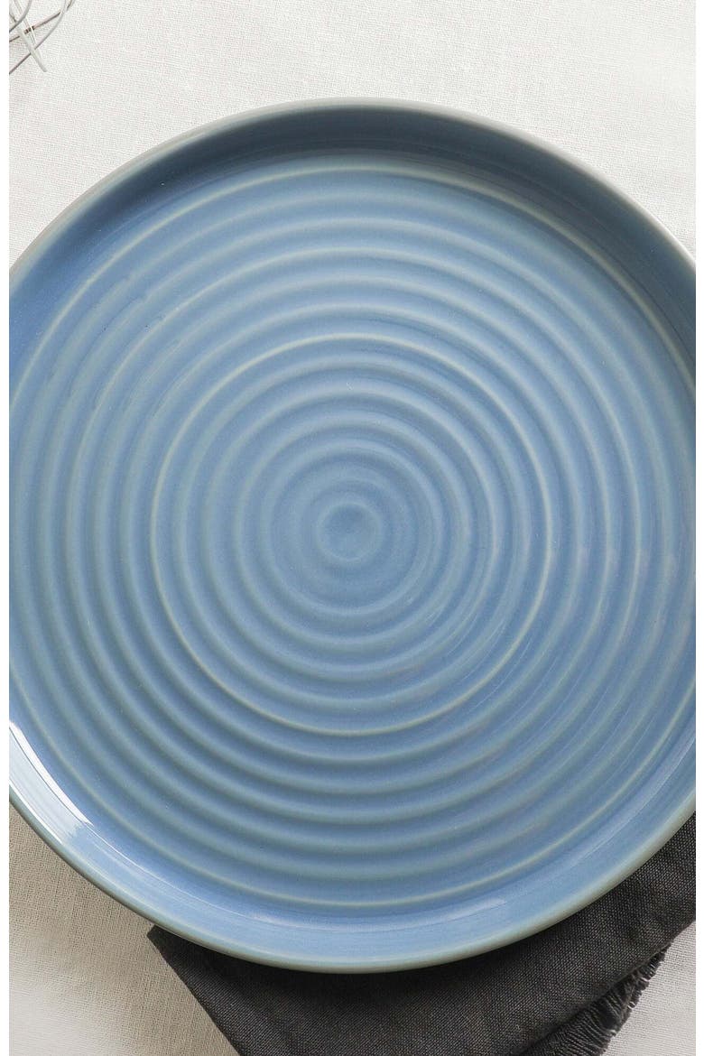 Elica Stoneware 12-Piece Dinnerware Set, Alternate, color, Blue And Grey