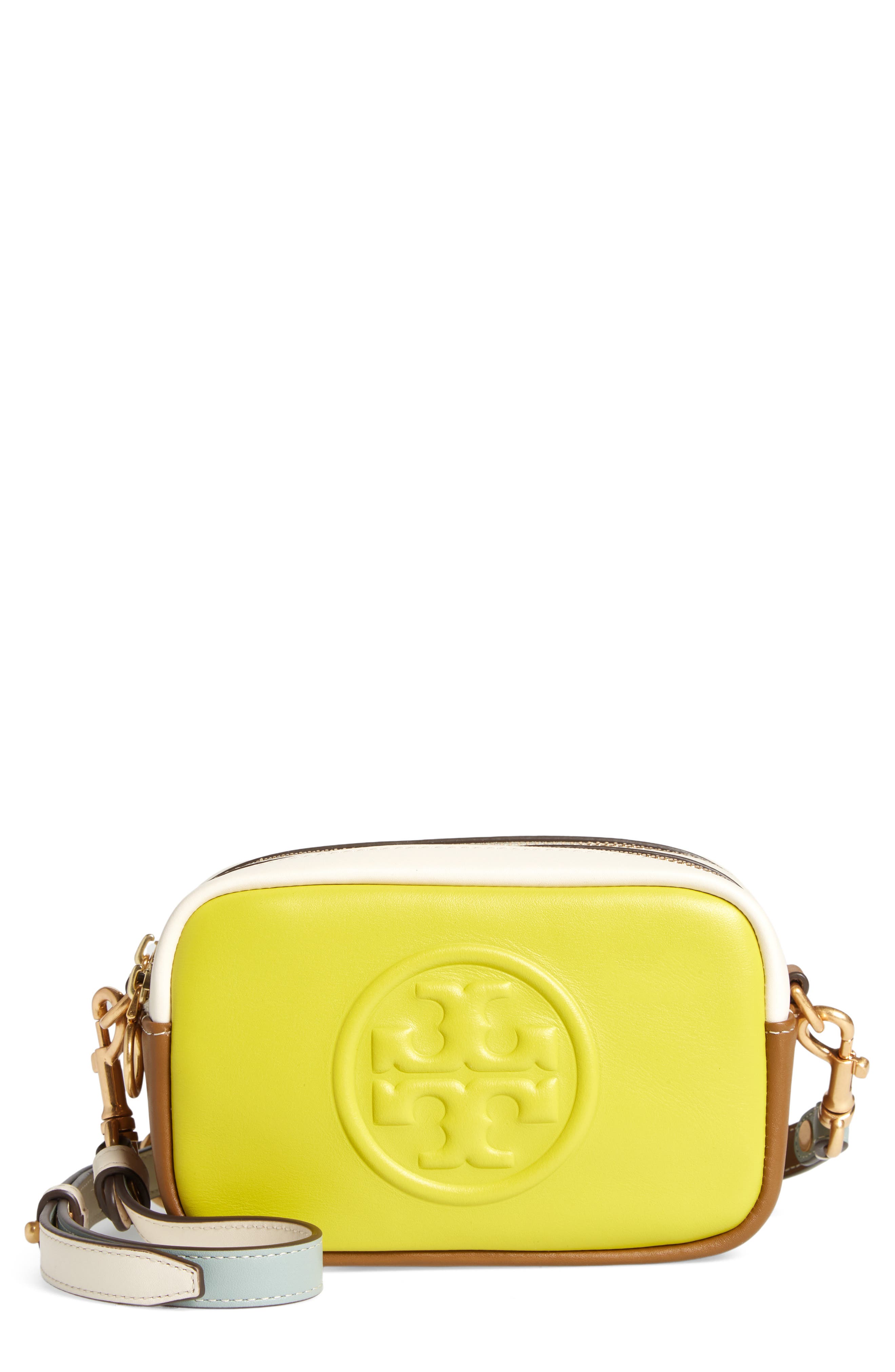 Tory Burch Mini Perry Bombé Colorblock Crossbody, Main, color, 