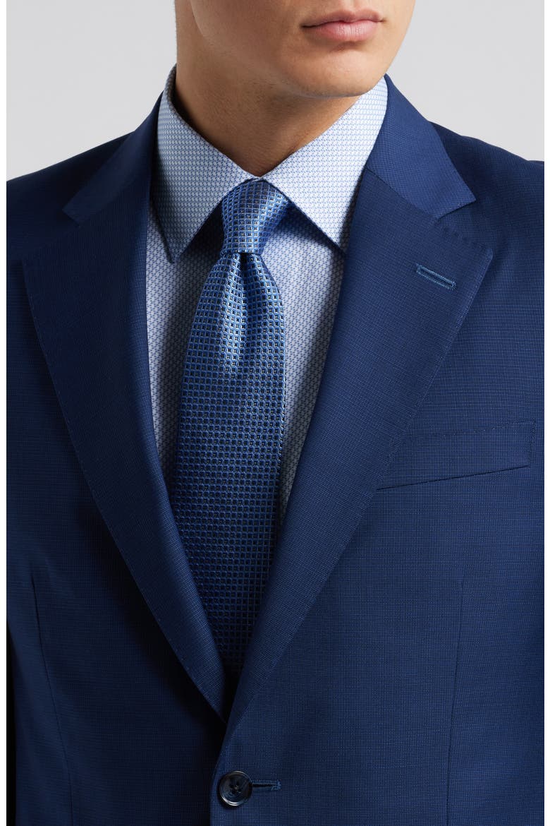 Flynn Classic Fit Navy Textured Wool Suit, Alternate, color, NAVY
