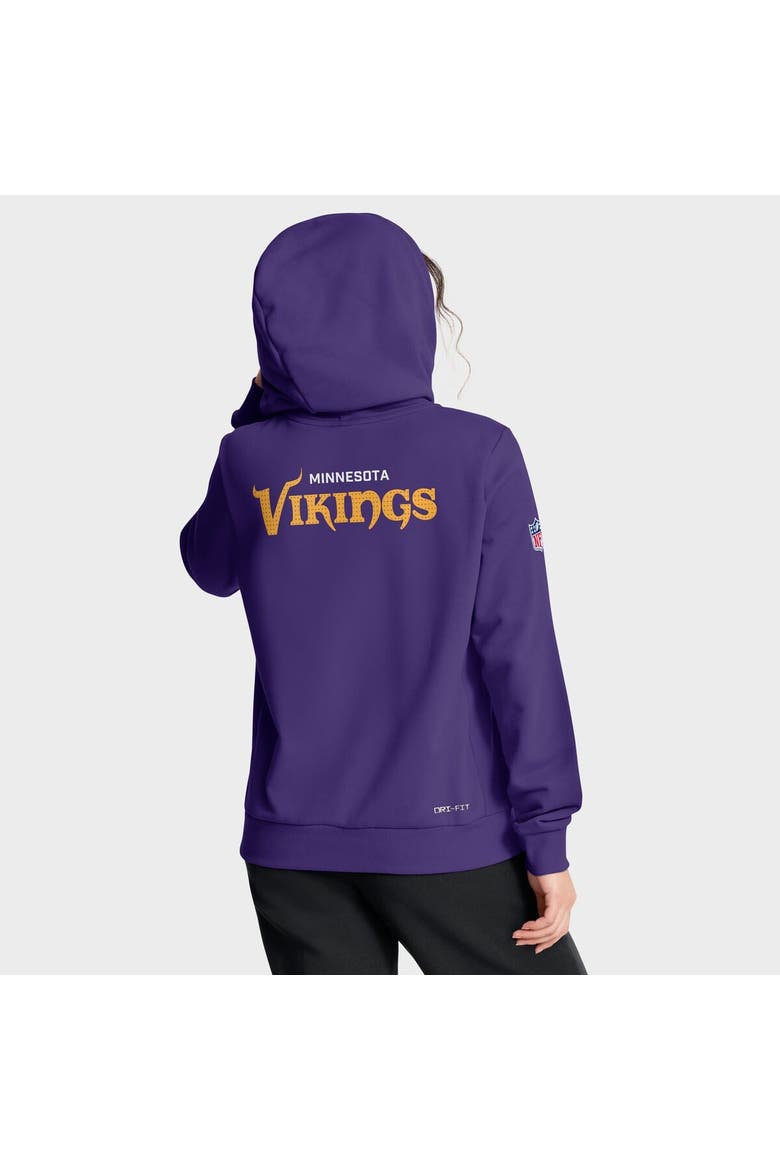 Women's Nike Purple Minnesota Vikings Sideline Standard Issue Initial Home Dri-FIT Hoodie, Alternate, color, Purple